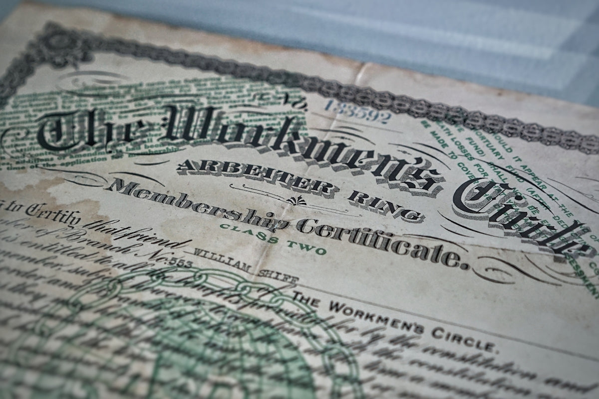 Membership Certificate paper Image