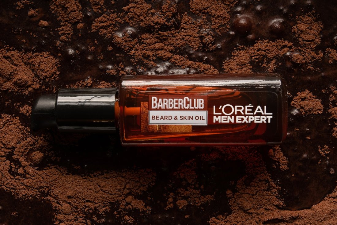 a bottle of loreal men expert beard and skin oil