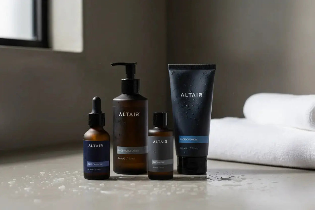 Soin du visage. Pour un homme adulte.