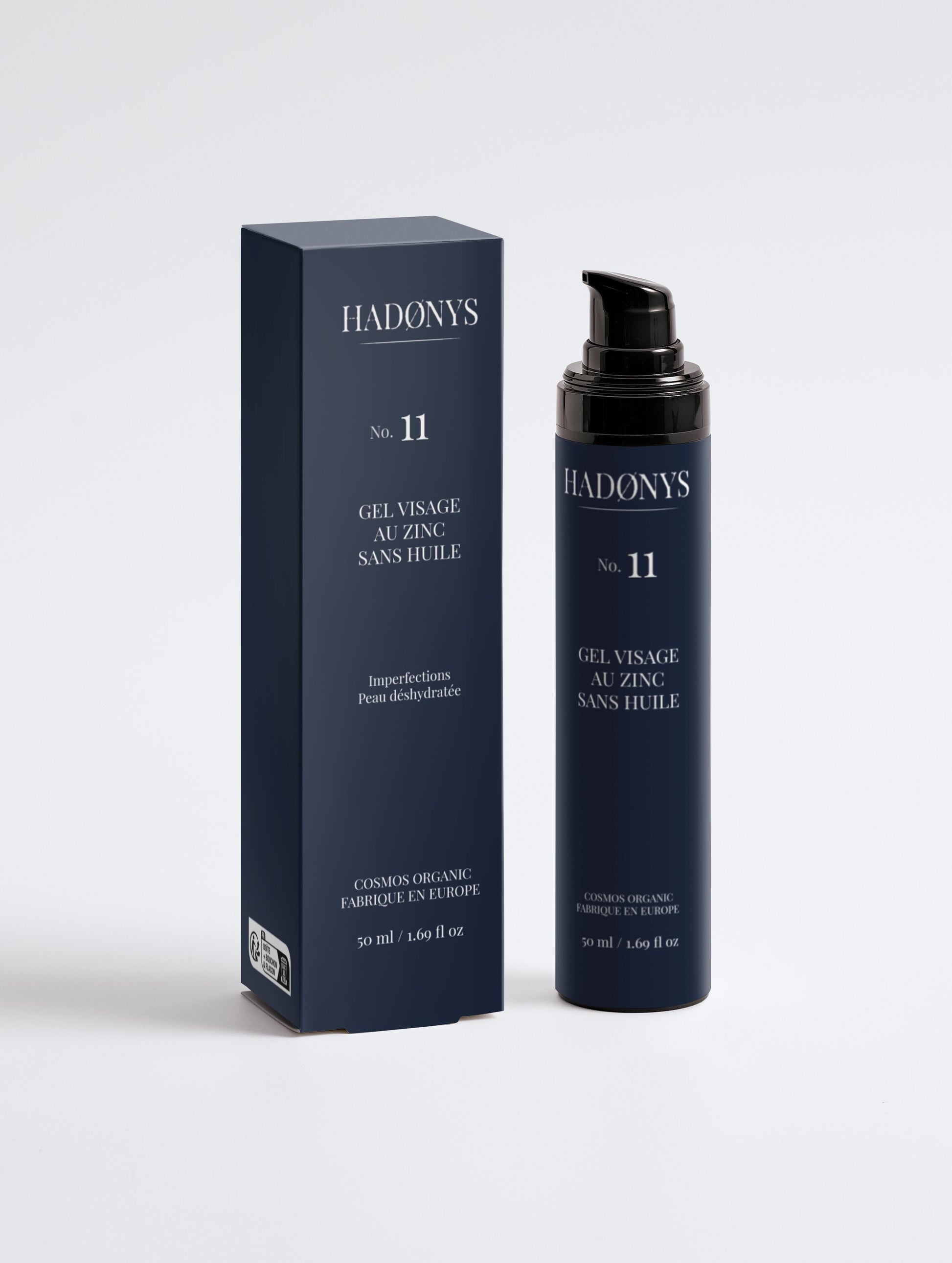 Gel visage au zinc sans huile Hadonys